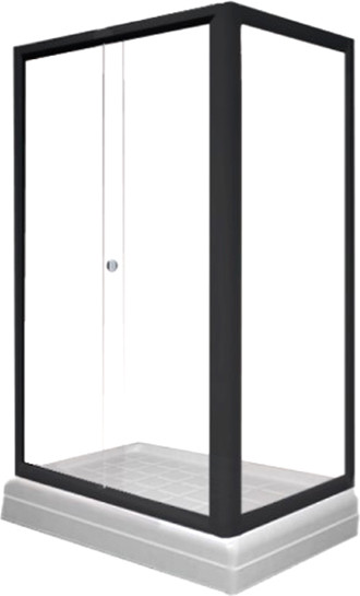 Изображение товара Душевой уголок Radomir Верчелли L / 1-03-6-1-0-0120 (прозрачное стекло)