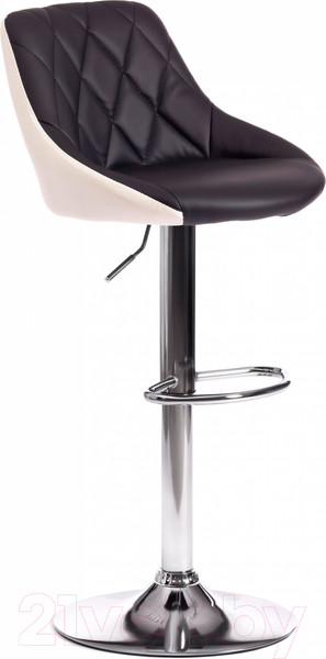 Изображение товара Стул барный Tetchair Messy (металл/экокожа, черный/белый/хром)