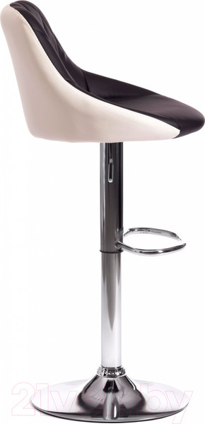 Изображение товара Стул барный Tetchair Messy (металл/экокожа, черный/белый/хром)