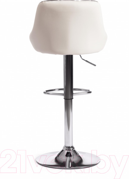 Изображение товара Стул барный Tetchair Messy (металл/экокожа, черный/белый/хром)