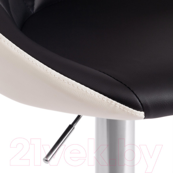 Изображение товара Стул барный Tetchair Messy (металл/экокожа, черный/белый/хром)