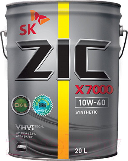 Изображение товара Моторное масло ZIC X7000 10W40 / 192677 (20л)