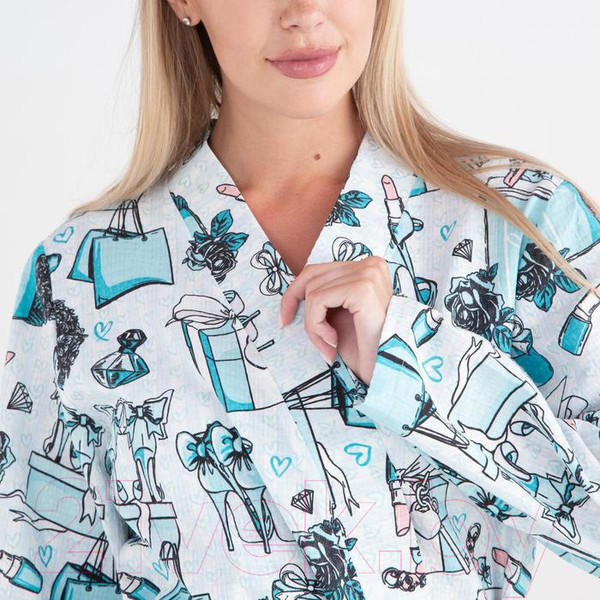 Изображение товара Халат Этель Mint Mood / 5928236 (р.46-48)