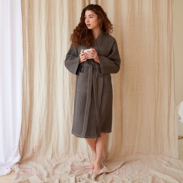 Изображение товара Халат Этель Boho / 6243565 (р.42-44, светло-серый)