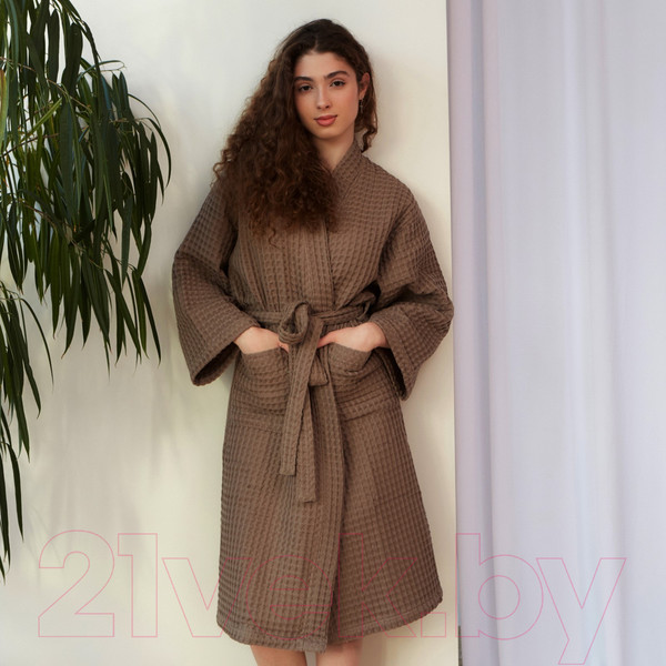 Изображение товара Халат Этель Boho / 6243558 (р.46-48, мокко)