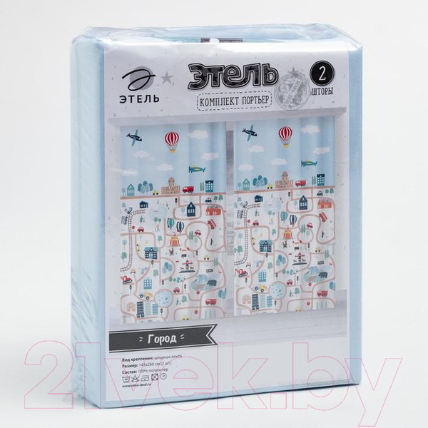 Изображение товара Комплект штор Этель Город 5525113 (145x260)