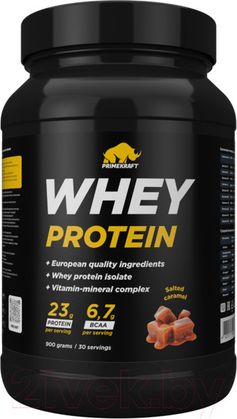 Изображение товара Протеин Prime Kraft Whey Соленая карамель (900г, банка)