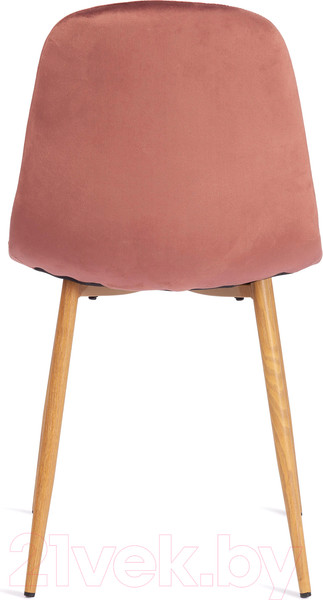 Изображение товара Стул Tetchair Breeze (коралловый/натуральное дерево)