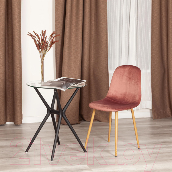 Изображение товара Стул Tetchair Breeze (коралловый/натуральное дерево)