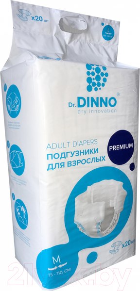 Изображение товара Подгузники для взрослых Dr.Dinno Premium M  (20шт)