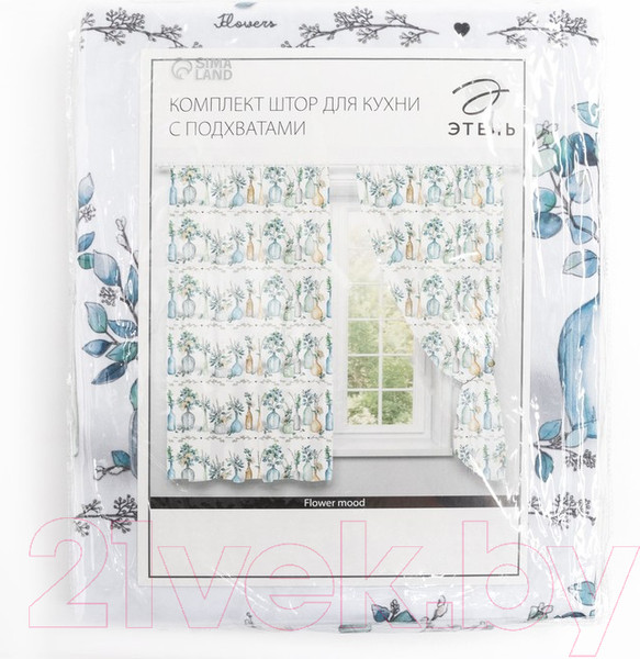 Изображение товара Комплект штор Этель Flower Mood 7183002 (145x180)