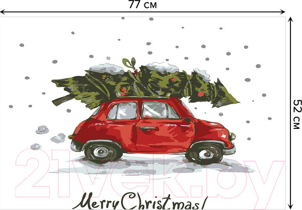 Изображение товара Коврик для ванной JoyArty Елка спешит праздновать / bath_20069