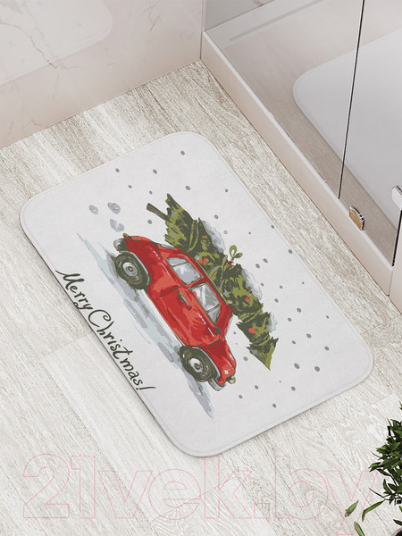 Изображение товара Коврик для ванной JoyArty Елка спешит праздновать / bath_20069
