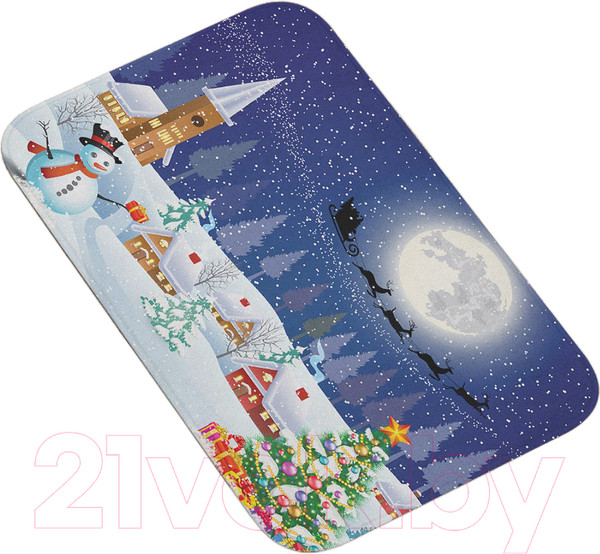 Изображение товара Коврик для ванной JoyArty Новогодний вечер / bath_20070