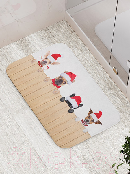 Изображение товара Коврик для ванной JoyArty Веселые собачки / bath_20309