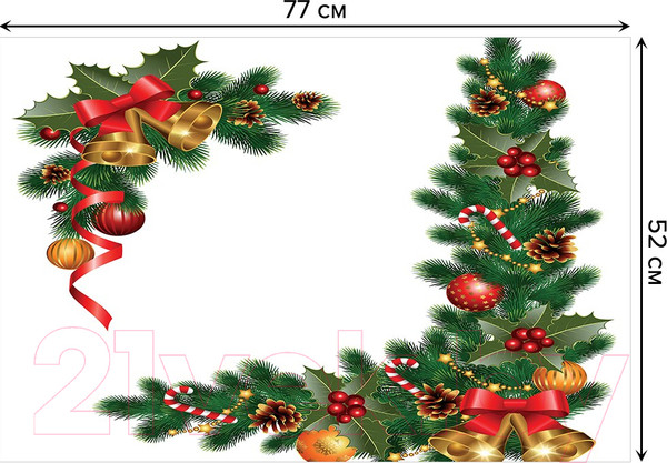 Изображение товара Коврик для ванной JoyArty Елочные украшения / bath_20312