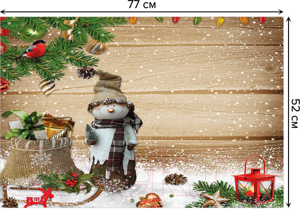 Изображение товара Коврик для ванной JoyArty Новогодний домовенок / bath_21436