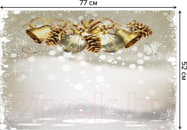 Изображение товара Коврик для ванной JoyArty Рождественские колокольчики / bath_21440