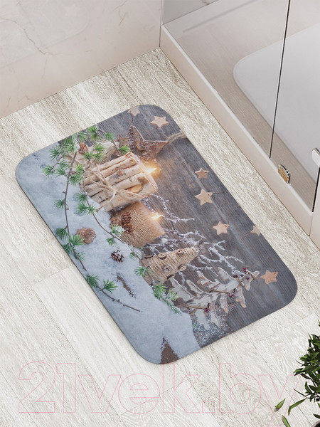 Изображение товара Коврик для ванной JoyArty Зимние украшения / bath_21446