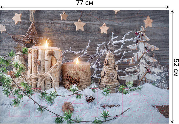 Изображение товара Коврик для ванной JoyArty Зимние украшения / bath_21446