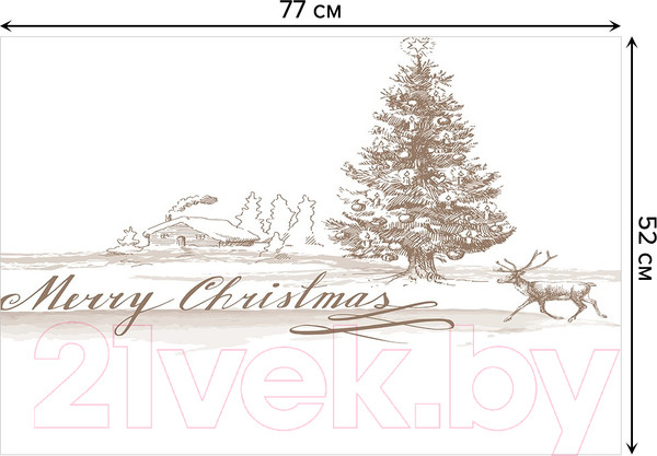 Изображение товара Коврик для ванной JoyArty Рождество близко / bath_20028