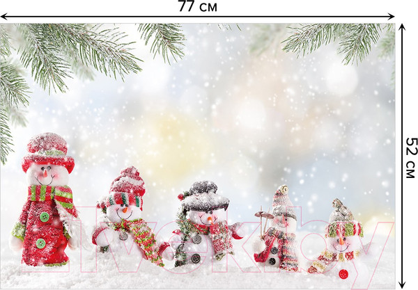 Изображение товара Коврик для ванной JoyArty Зимние празднования / bath_21492