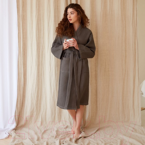 Изображение товара Халат Этель Boho / 6243566 (р.46-48, светло-серый)