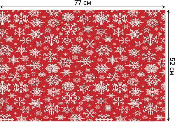 Изображение товара Коврик для ванной JoyArty Рождественские снежинки / bath_52801