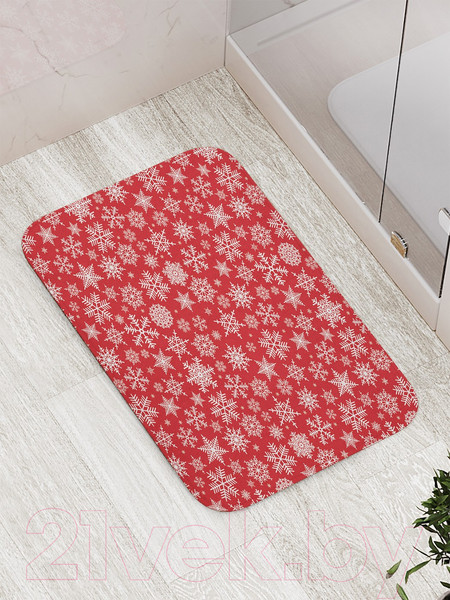 Изображение товара Коврик для ванной JoyArty Рождественские снежинки / bath_52801