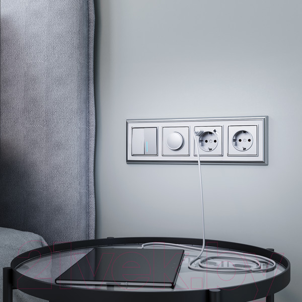 Изображение товара Выключатель Werkel W1120106 (серебристый)