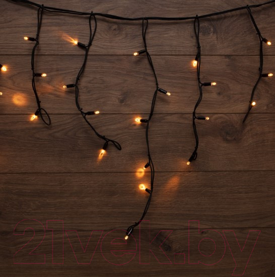 Изображение товара Светодиодная бахрома Neon-Night Айсикл 255-306  (5x0.7м, теплый белый)