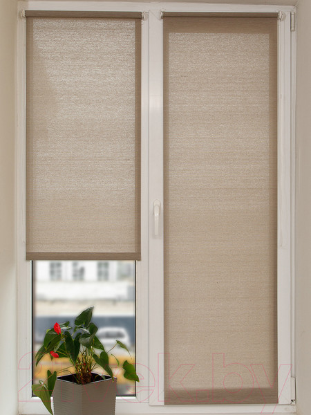 Изображение товара Рулонная штора АС МАРТ Меринос 57x160 (кофейный)