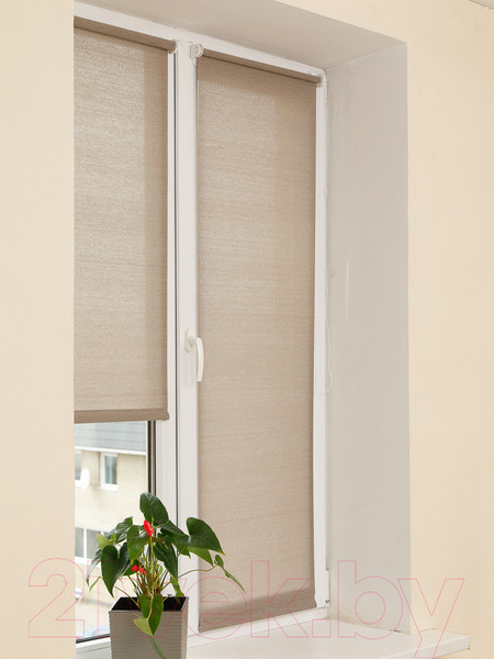 Изображение товара Рулонная штора АС МАРТ Меринос 90x160 (кофейный)