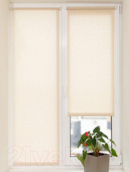 Изображение товара Рулонная штора АС МАРТ Меринос 72x160 (бежевый)