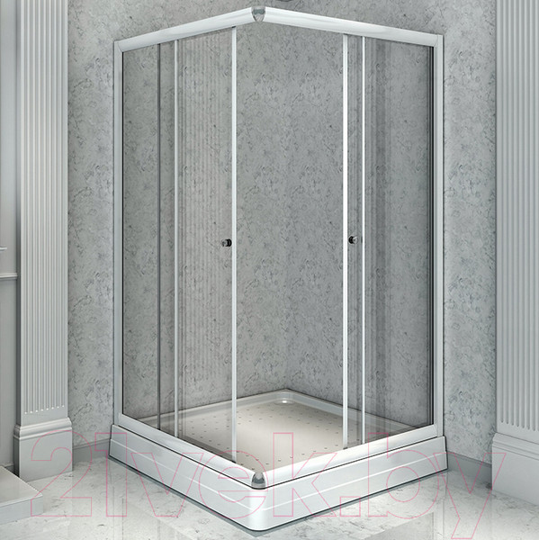 Изображение товара Душевой уголок Radomir 100 / 1-09-1-0-0-1190 (прозрачное стекло)