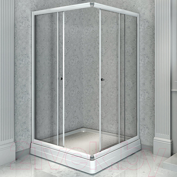 Изображение товара Душевой уголок Radomir 100x110 / 1-09-1-0-0-1230 (прозрачное стекло)