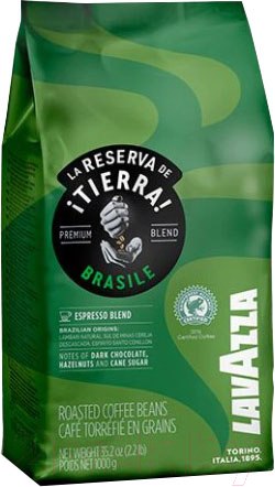 Изображение товара Кофе в зернах Lavazza La Reserva de Tierra Brasile Espresso Blend (1кг)