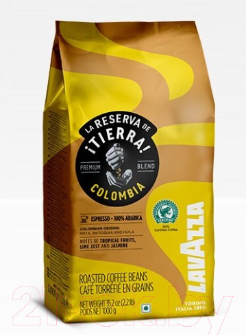 Изображение товара Кофе в зернах Lavazza La Reserva de Tierra Colombia Espresso 100% Arabica (1кг)