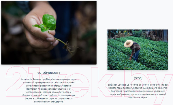 Изображение товара Кофе в зернах Lavazza La Reserva de Tierra Colombia Espresso 100% Arabica (1кг)