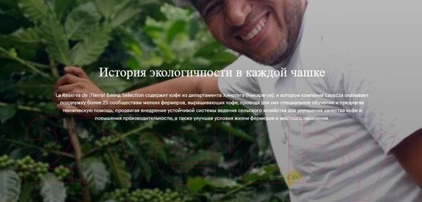 Изображение товара Кофе в зернах Lavazza La Reserva de Tierra Selection Espresso 100% Arabica (1кг)