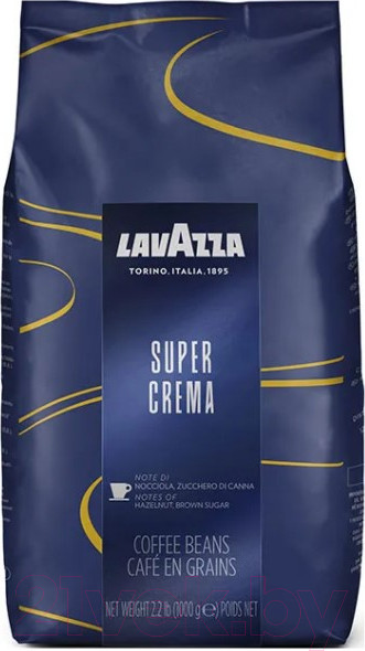 Изображение товара Кофе в зернах Lavazza Super Crema  (1кг)