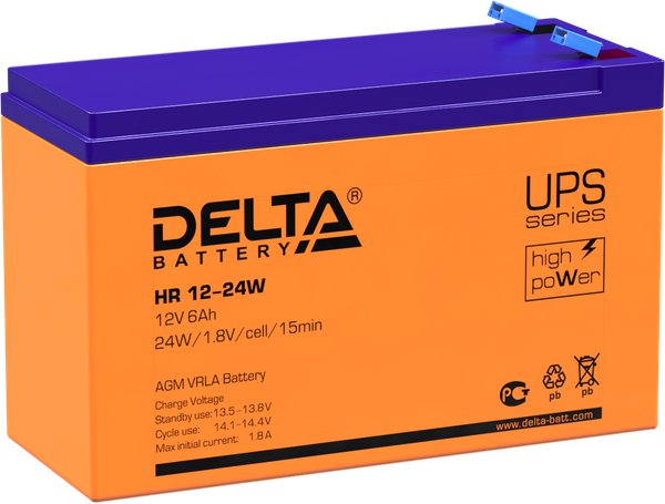Изображение товара Аккумуляторная батарея DELTA HR 12-24 W
