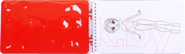 Изображение товара Раскраска Буква-ленд Альбом с трафаретами. Модный стилист / 4354857