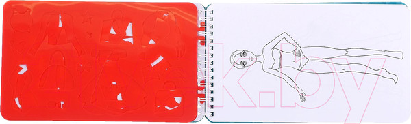 Изображение товара Раскраска Буква-ленд Альбом с трафаретами. Стильный образ / 4354858