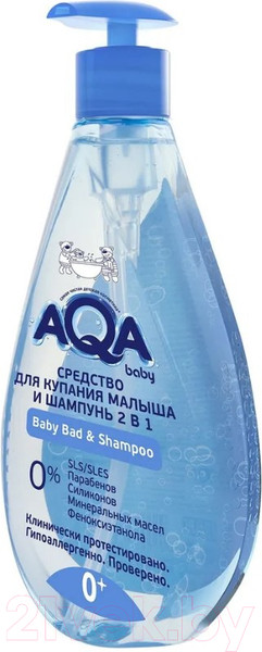 Изображение товара Средство для купания AQA Baby И шампунь 2 в 1 / 02011105 (400мл)