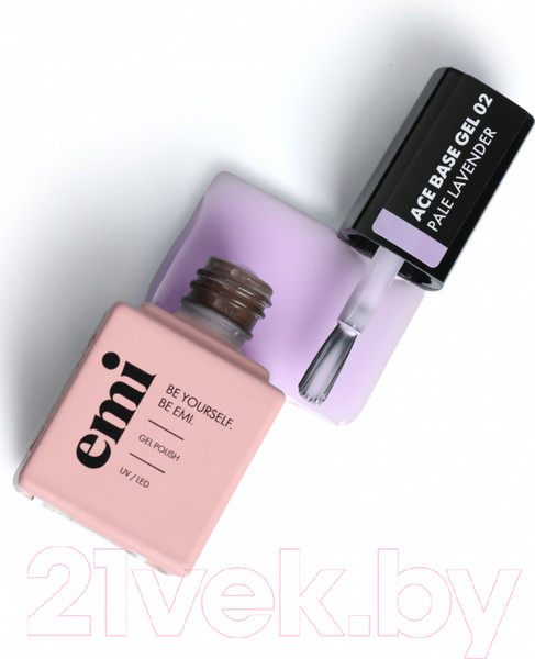 Изображение товара База для гель-лака E.Mi E.MiLac Ace Base Gel №02 Pale Lavender (9мл)