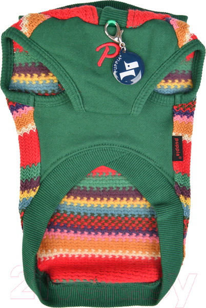 Изображение товара Свитер для животных Puppia Lennon / PAVD-TS1926-RD-L (красный/зеленый)