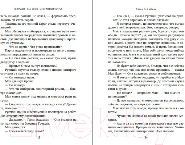 Изображение товара Книга Эксмо Bromance. Все секреты книжного клуба (Кей Адамс Л.)