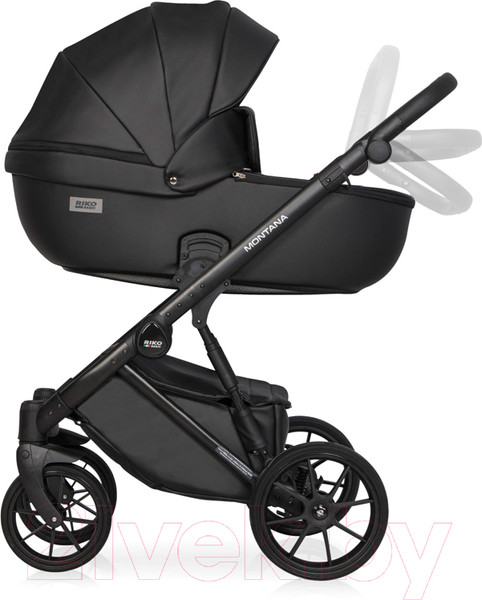 Изображение товара Детская универсальная коляска Riko Montana Ecco 3 в 1 (12/черный)