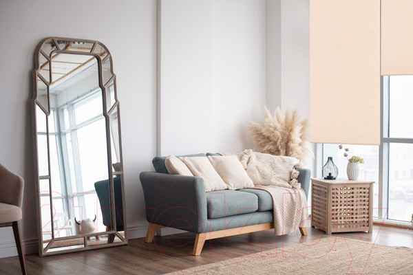 Изображение товара Рулонная штора АС МАРТ Меринос 67x160 (ванильный)